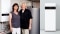 Resimde Viessmann mikro CHP ünitesini tercih eden Hoffmann ailesi görülüyor.